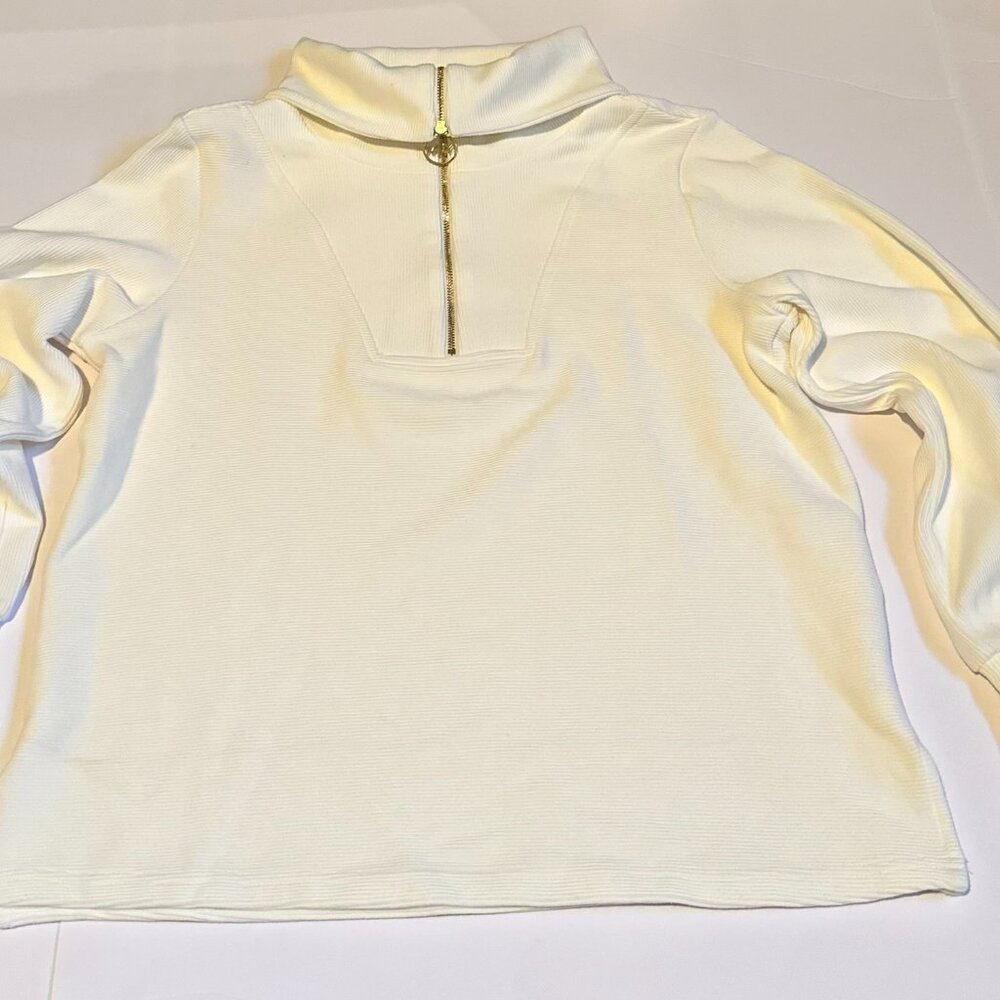 Marc New York Half Zip Pullover Ivory Size Small NWOT